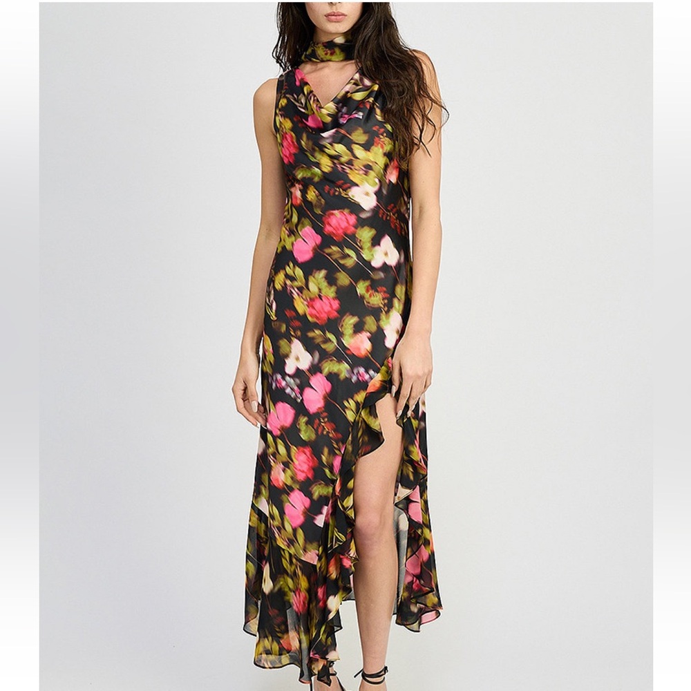 En Maison Maura Cowl Neck Maxi Dress